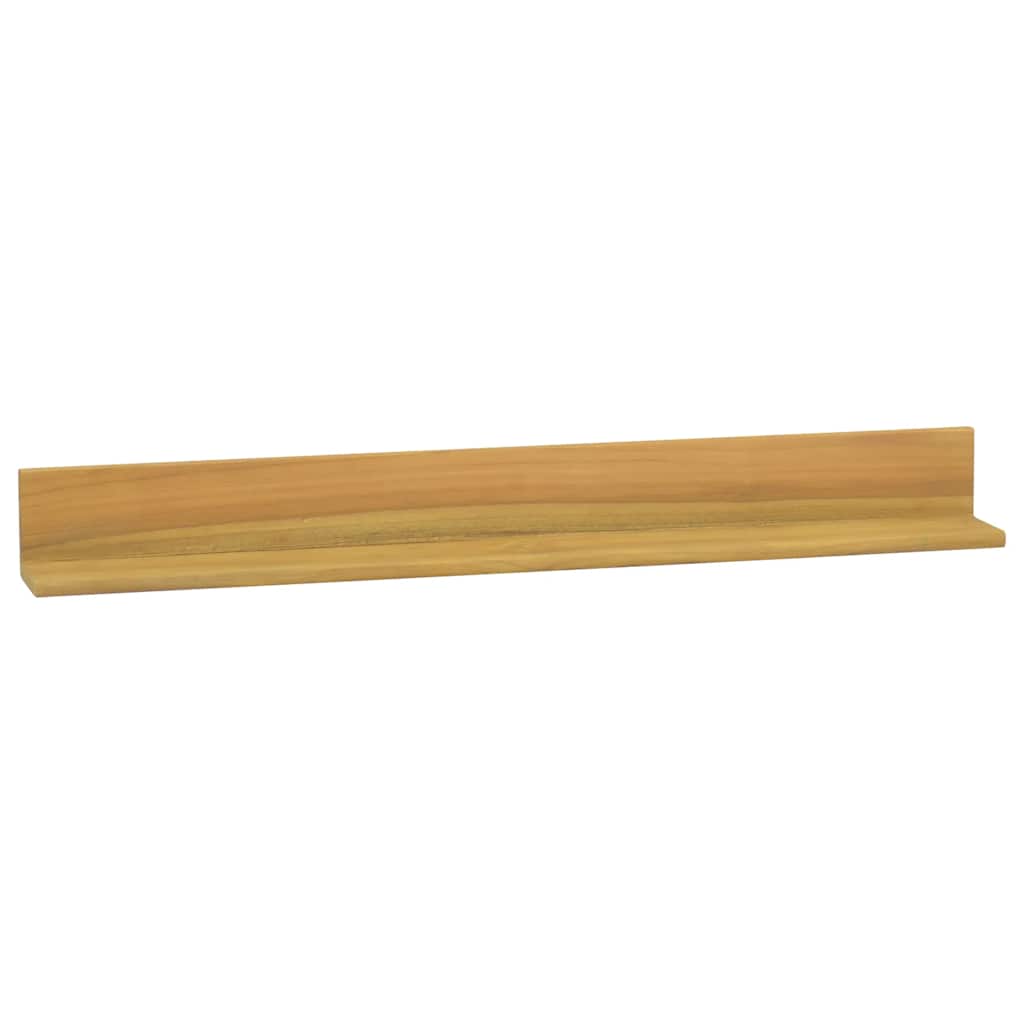 vidaXL Wall Shelves 2 pcs 90x10x10 cm Solid Wood Teak
