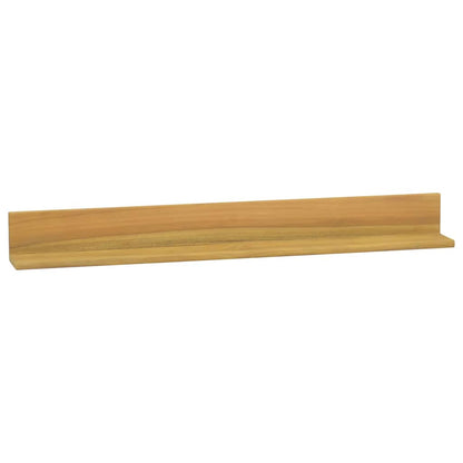 vidaXL Wall Shelves 2 pcs 90x10x10 cm Solid Wood Teak