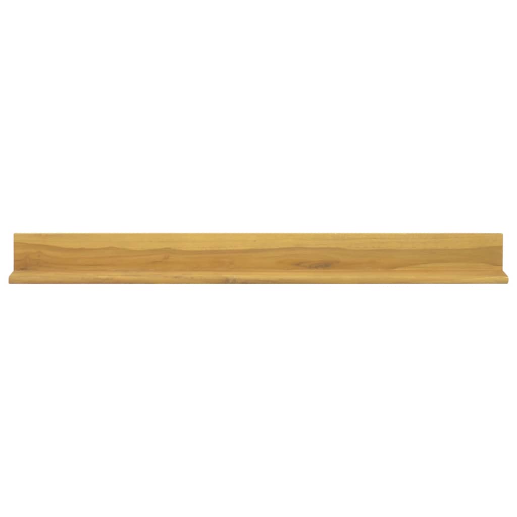 vidaXL Wall Shelves 2 pcs 110x10x10 cm Solid Wood Teak