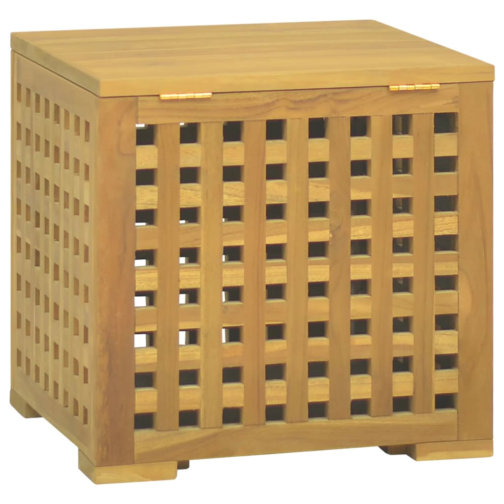 vidaXL Rope Box 40x40x40 cm Solid Wood Teak