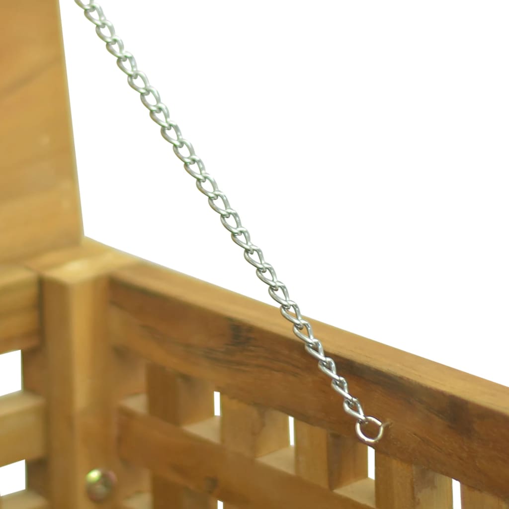 vidaXL Rope Box 40x40x40 cm Solid Wood Teak