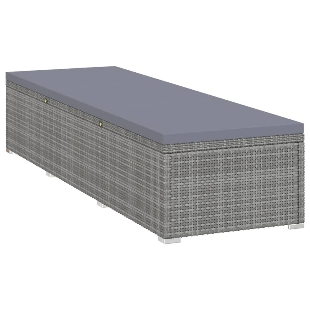 vidaXL Sun Lounger | Grey