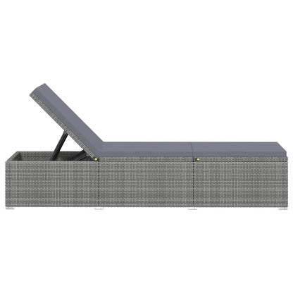 vidaXL Sun Lounger | Grey