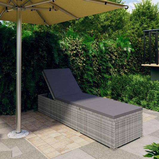 vidaXL Sun Lounger | Grey