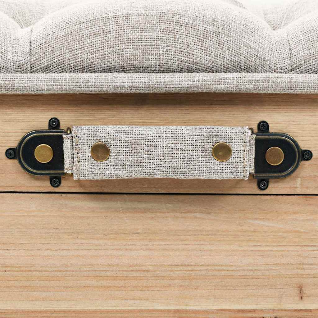 vidaXL Storage Bench 110 cm Solid Firwood