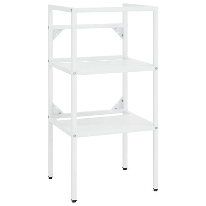 338484 vidaXL Bathroom Washbasin Frame White 40x38x83 cm Iron