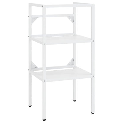 vidaXL Bathroom Washbasin Frame White 40x38x83 cm Iron