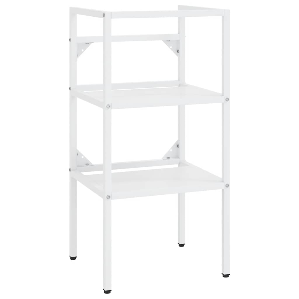 vidaXL Bathroom Washbasin Frame White 40x38x83 cm Iron