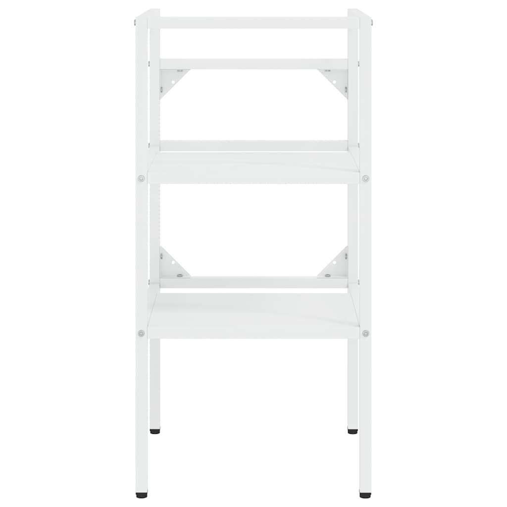 vidaXL Bathroom Washbasin Frame White 40x38x83 cm Iron