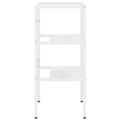 vidaXL Bathroom Washbasin Frame White 40x38x83 cm Iron