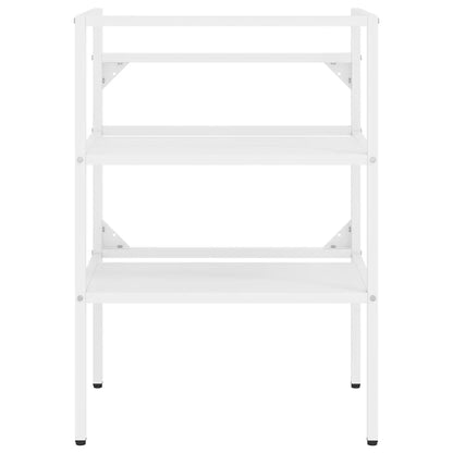 vidaXL Bathroom Washbasin Frame White 59x38x83 cm Iron