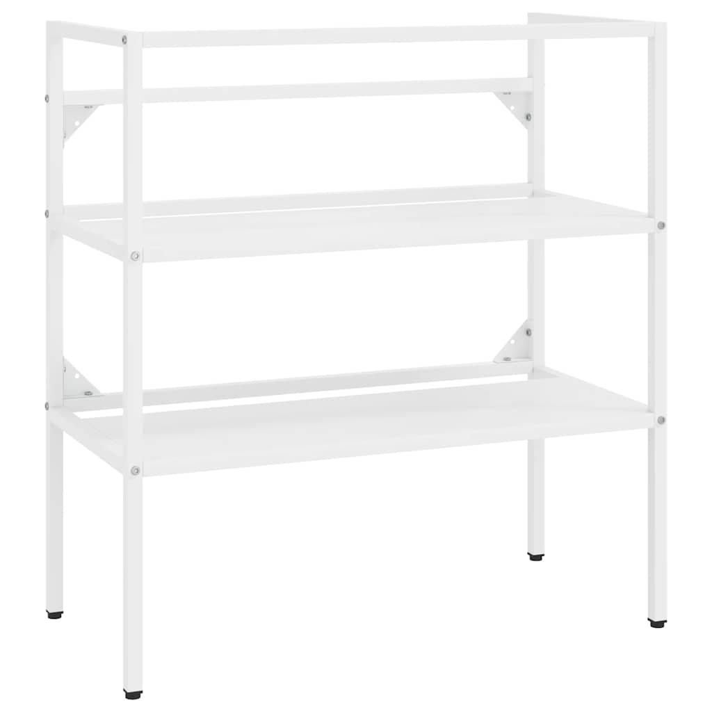 vidaXL Bathroom Washbasin Frame White 79x38x83 cm Iron