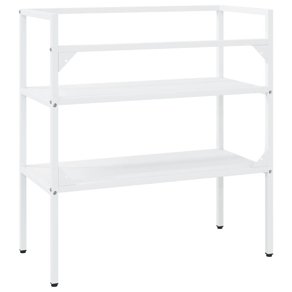 vidaXL Bathroom Washbasin Frame White 79x38x83 cm Iron