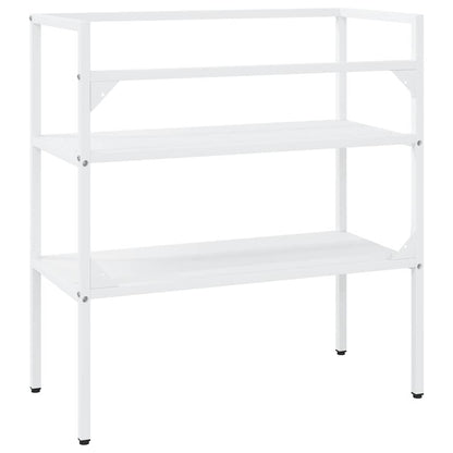 vidaXL Bathroom Washbasin Frame White 79x38x83 cm Iron