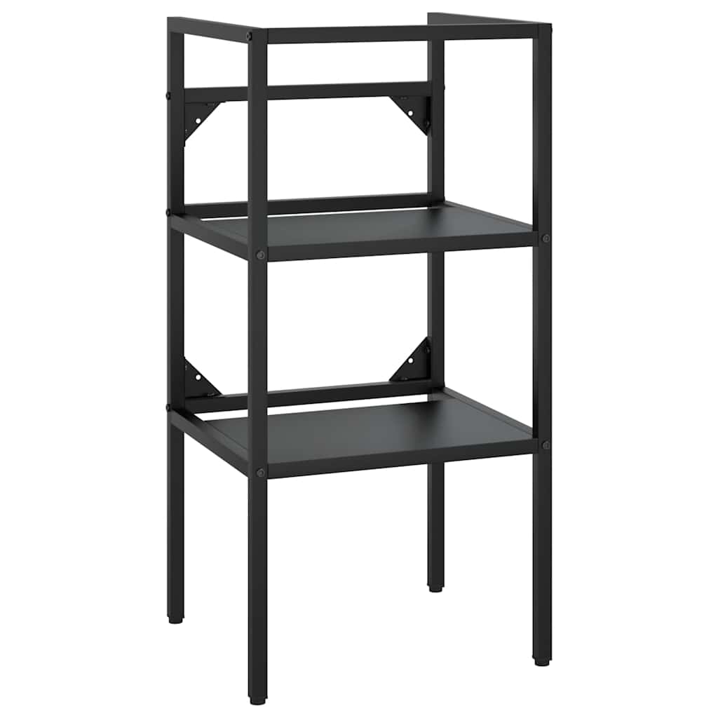 vidaXL Bathroom Washbasin Frame Black 40x38x83 cm Iron