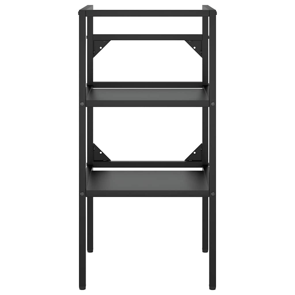 vidaXL Bathroom Washbasin Frame Black 40x38x83 cm Iron