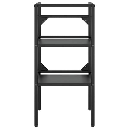 vidaXL Bathroom Washbasin Frame Black 40x38x83 cm Iron