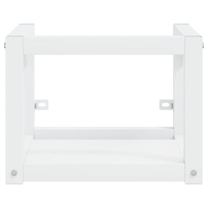 vidaXL Wall-mounted Bathroom Washbasin Frame White 40x38x31 cm Iron