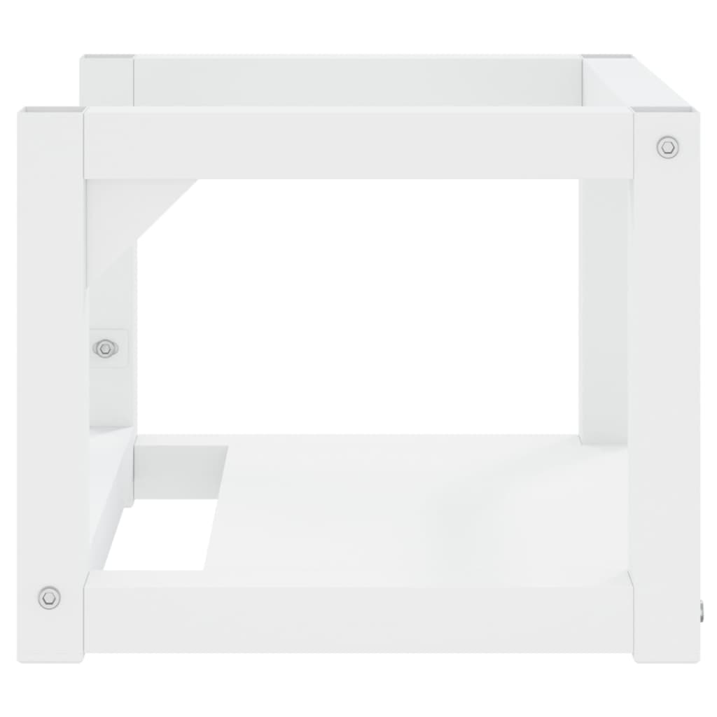 vidaXL Wall-mounted Bathroom Washbasin Frame White 40x38x31 cm Iron
