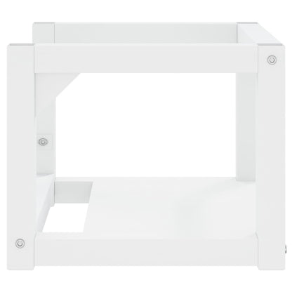 vidaXL Wall-mounted Bathroom Washbasin Frame White 40x38x31 cm Iron