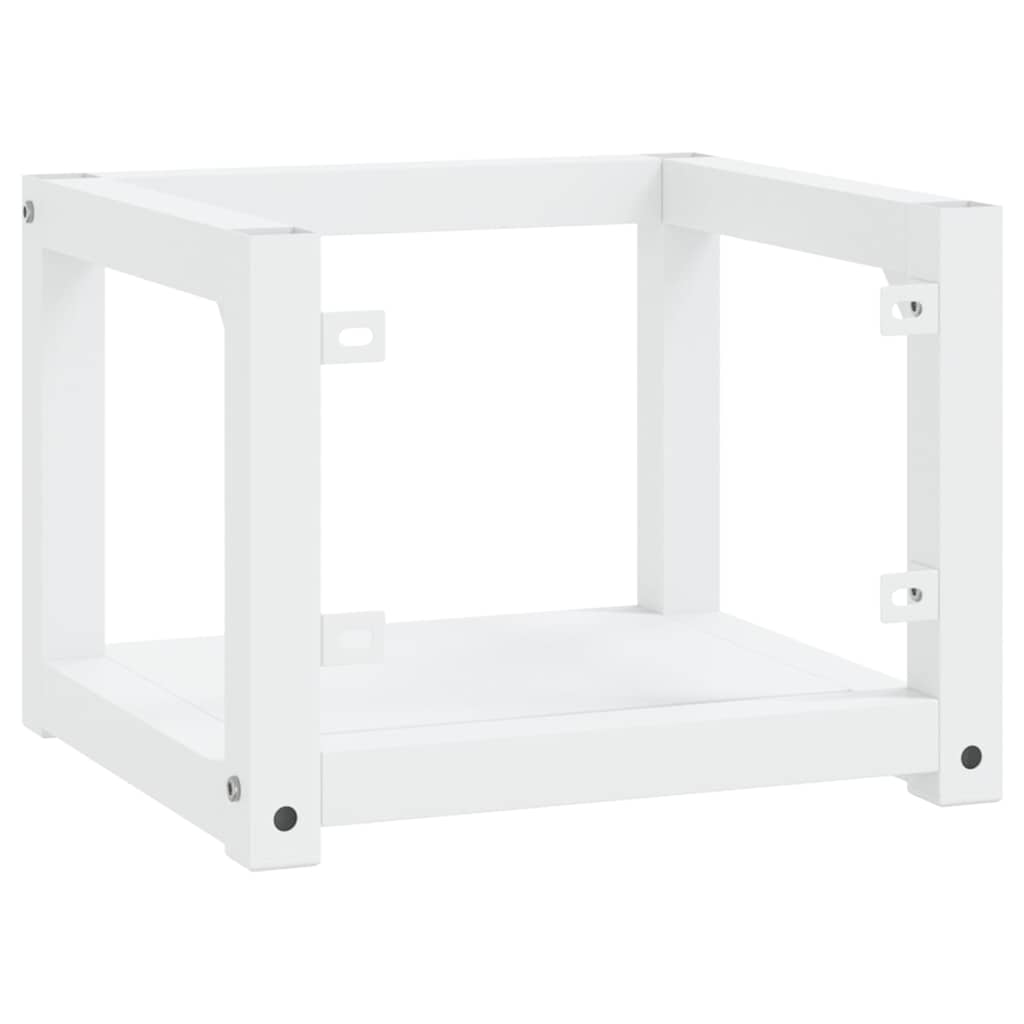 338490 vidaXL Wall-mounted Bathroom Washbasin Frame White 40x38x31 cm Iron