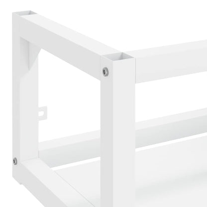 vidaXL Wall-mounted Bathroom Washbasin Frame White 40x38x31 cm Iron