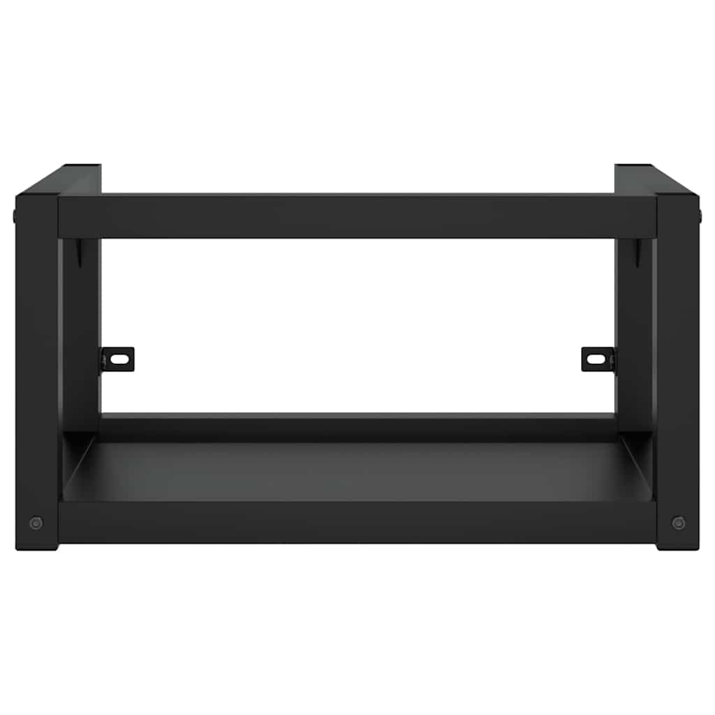 338493 vidaXL Wall-mounted Bathroom Washbasin Frame Black 40x38x31 cm Iron