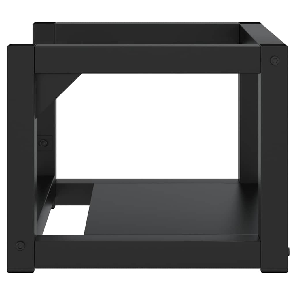 338493 vidaXL Wall-mounted Bathroom Washbasin Frame Black 40x38x31 cm Iron