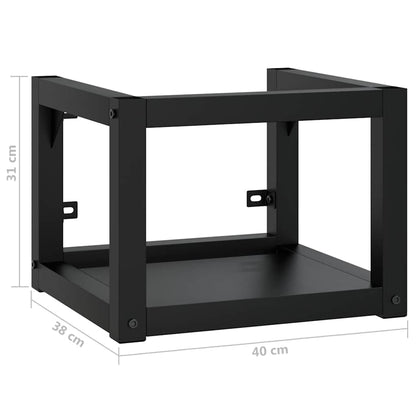 338493 vidaXL Wall-mounted Bathroom Washbasin Frame Black 40x38x31 cm Iron
