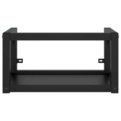 338494 vidaXL Wall-mounted Bathroom Washbasin Frame Black 59x38x31 cm Iron