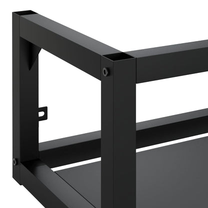vidaXL Wall-mounted Bathroom Washbasin Frame Black 59x38x31 cm Iron