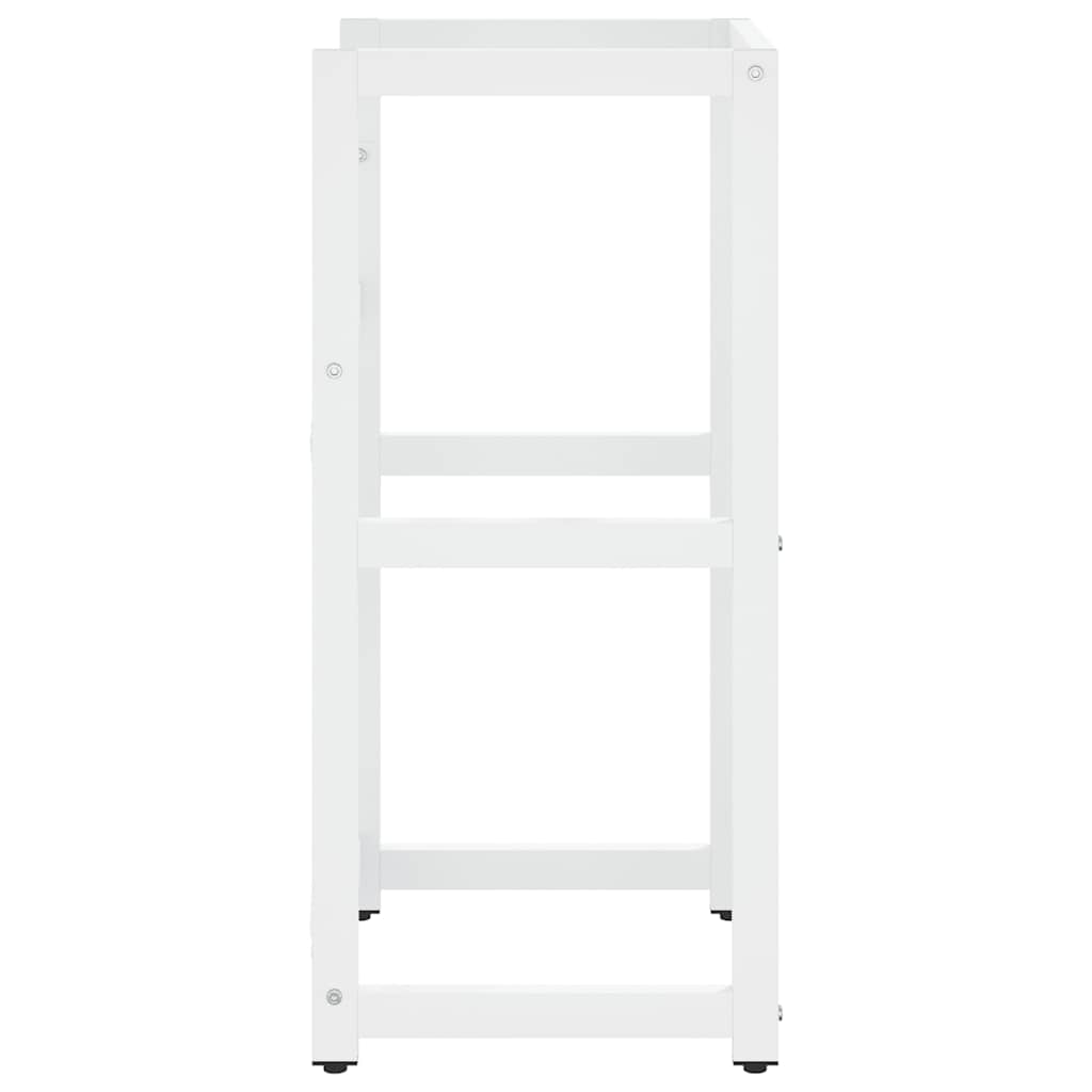 vidaXL Bathroom Washbasin Frame White 40x38x83 cm Iron