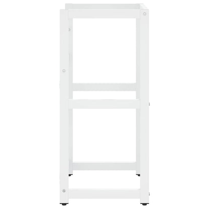 vidaXL Bathroom Washbasin Frame White 40x38x83 cm Iron