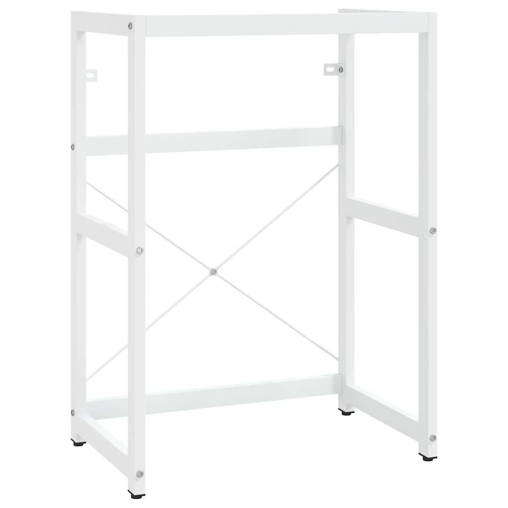 vidaXL Bathroom Washbasin Frame White 59x38x83 cm Iron
