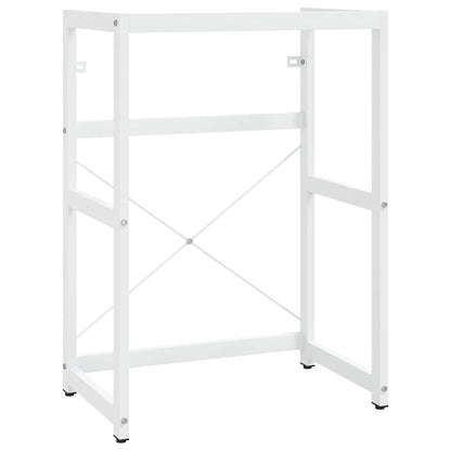 vidaXL Bathroom Washbasin Frame White 59x38x83 cm Iron