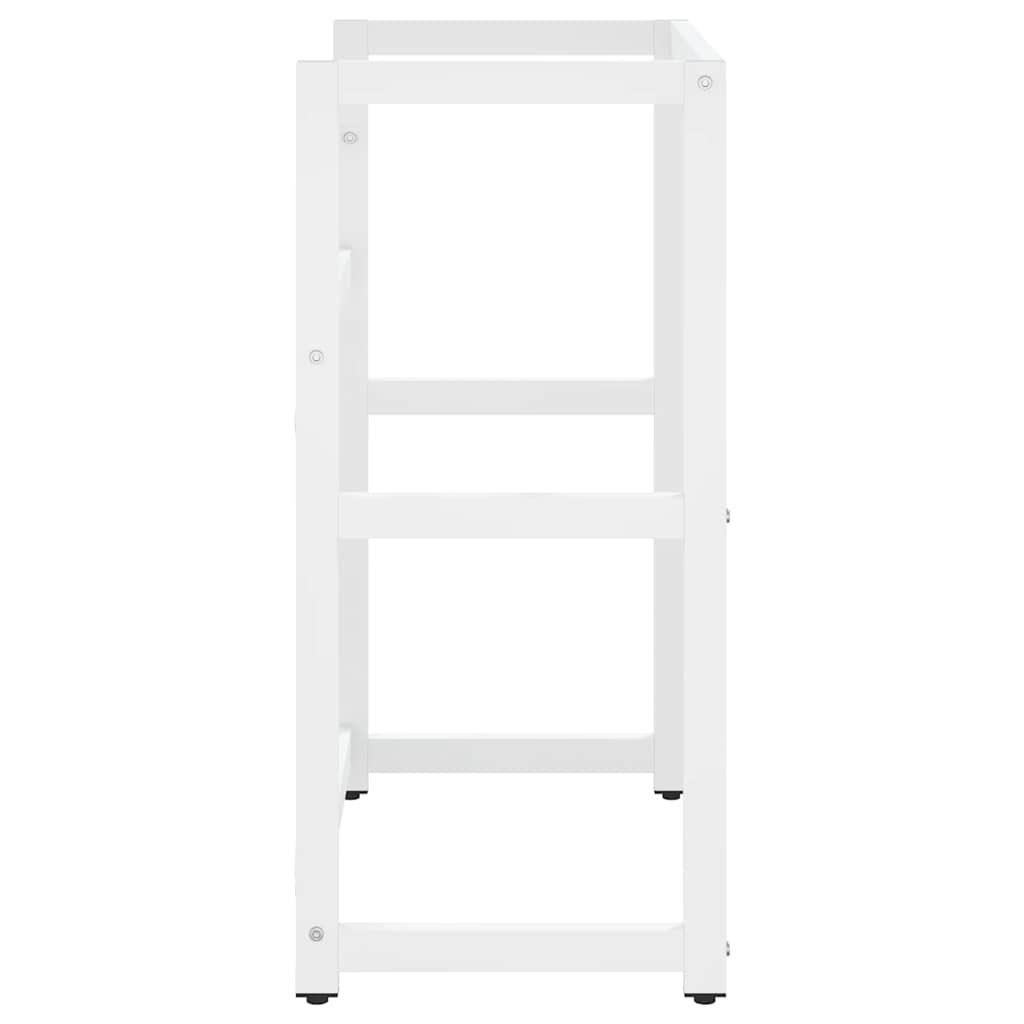 vidaXL Bathroom Washbasin Frame White 59x38x83 cm Iron