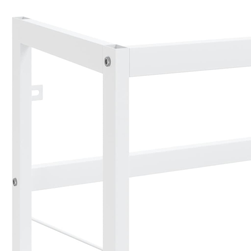 vidaXL Bathroom Washbasin Frame White 59x38x83 cm Iron