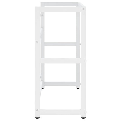 vidaXL Bathroom Washbasin Frame White 79x38x83 cm Iron