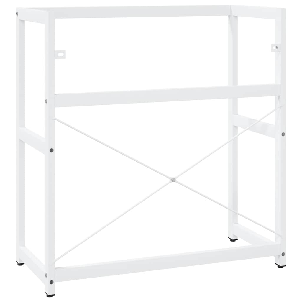 vidaXL Bathroom Washbasin Frame White 79x38x83 cm Iron