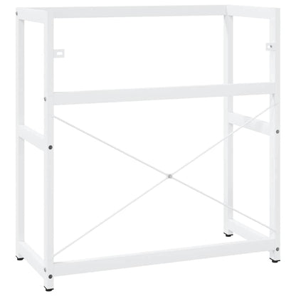 vidaXL Bathroom Washbasin Frame White 79x38x83 cm Iron