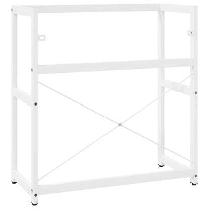 338498 vidaXL Bathroom Washbasin Frame White 79x38x83 cm Iron