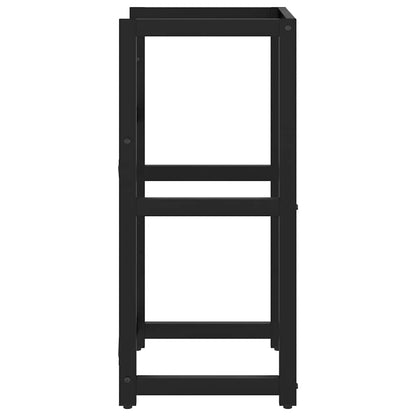 vidaXL Bathroom Washbasin Frame Black 40x38x83 cm Iron
