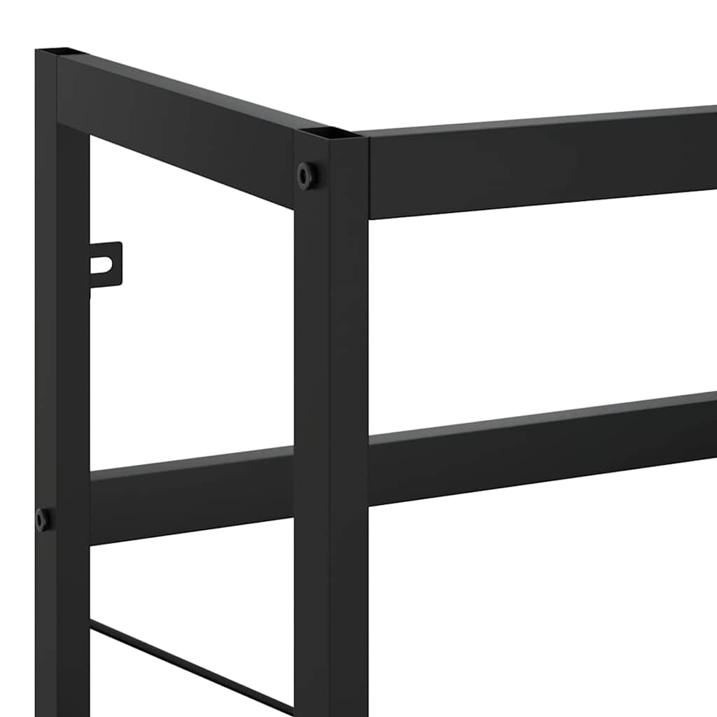 338499 vidaXL Bathroom Washbasin Frame Black 40x38x83 cm Iron
