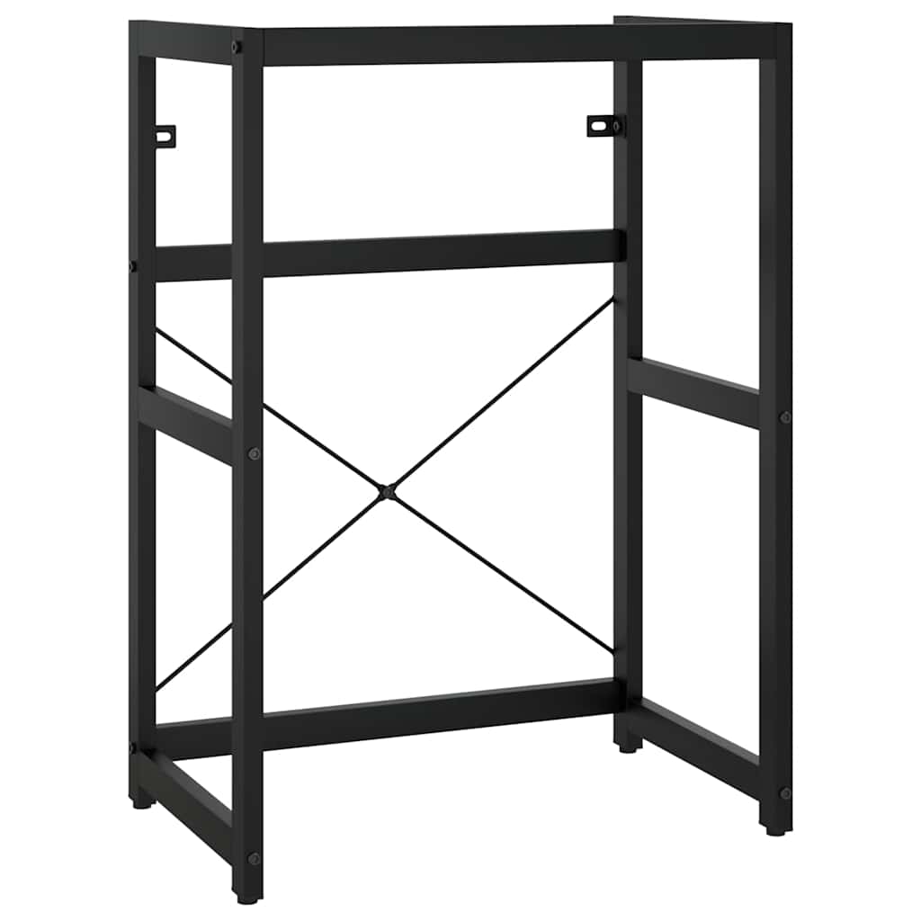 338500 vidaXL Bathroom Washbasin Frame Black 59x38x83 cm Iron