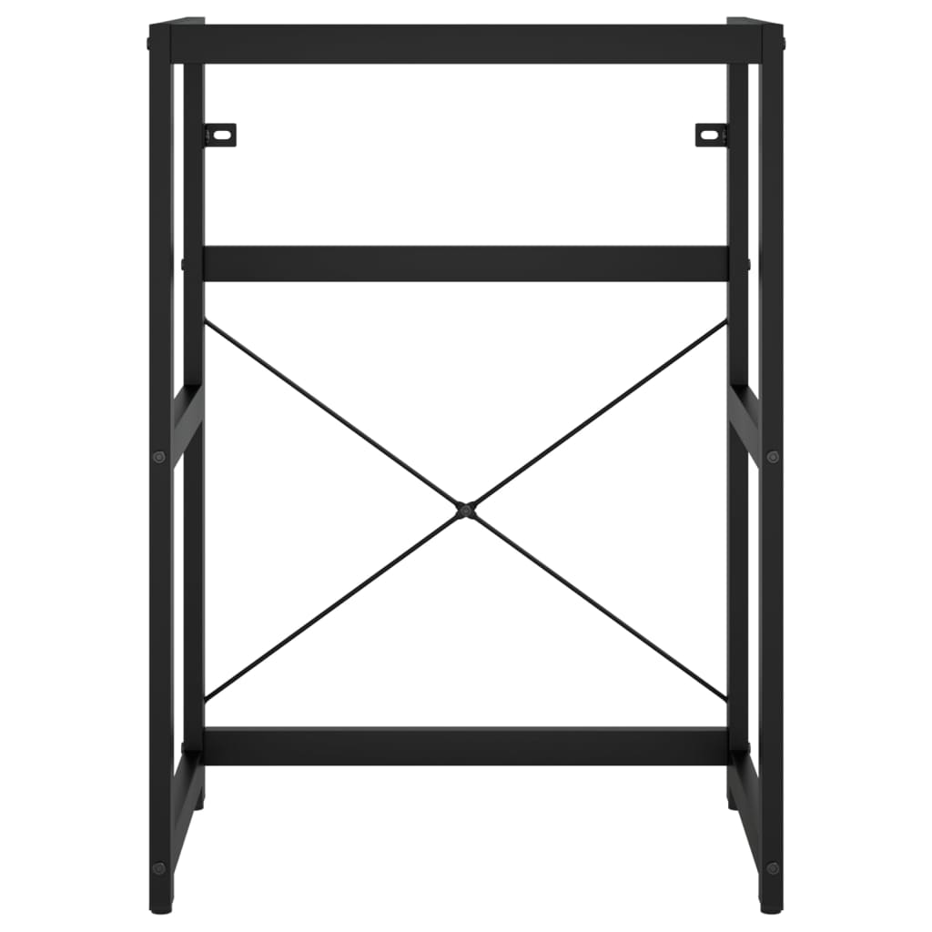 vidaXL Bathroom Washbasin Frame Black 59x38x83 cm Iron
