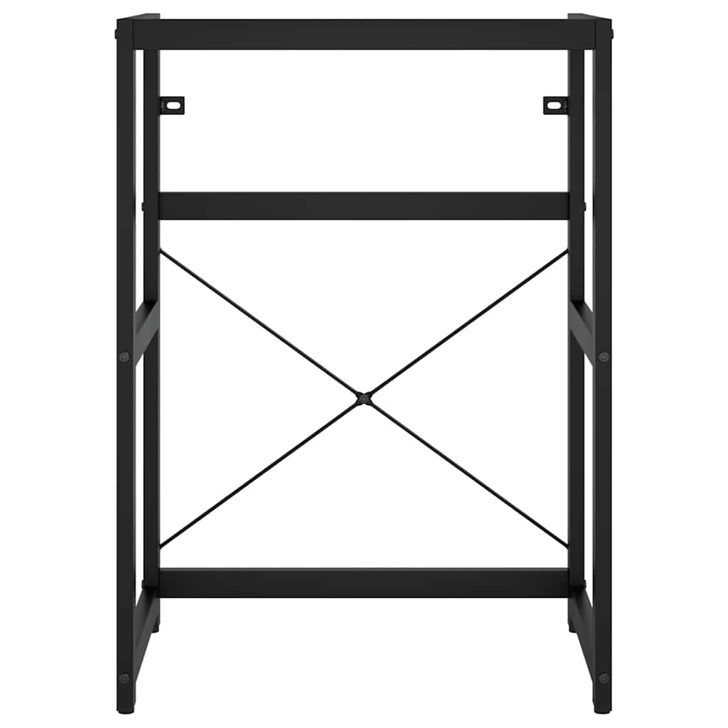 338500 vidaXL Bathroom Washbasin Frame Black 59x38x83 cm Iron
