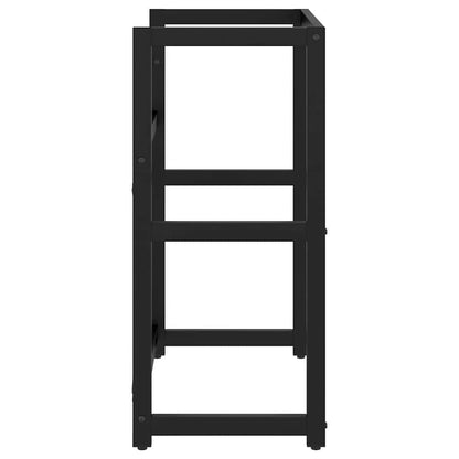 338500 vidaXL Bathroom Washbasin Frame Black 59x38x83 cm Iron