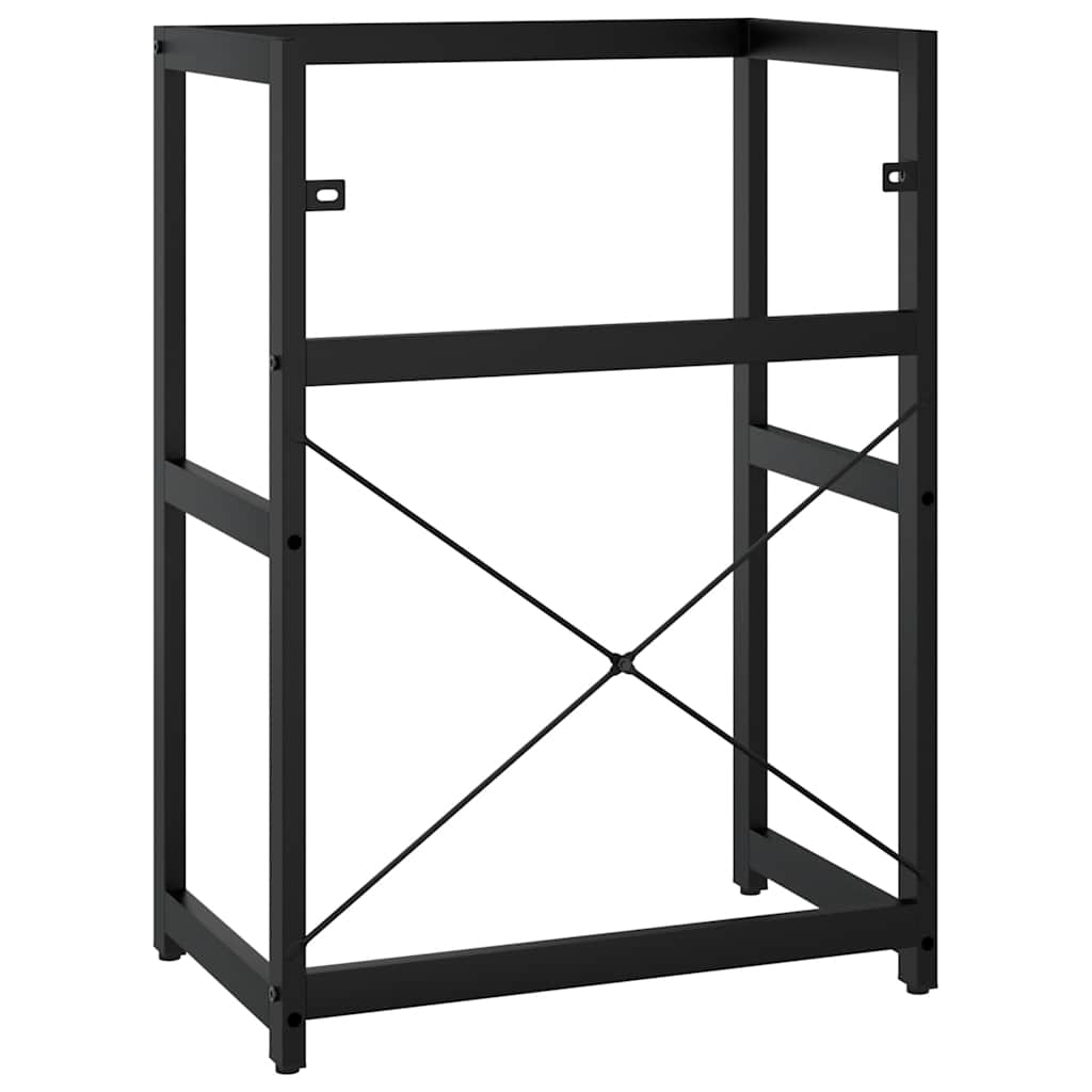 vidaXL Bathroom Washbasin Frame Black 59x38x83 cm Iron