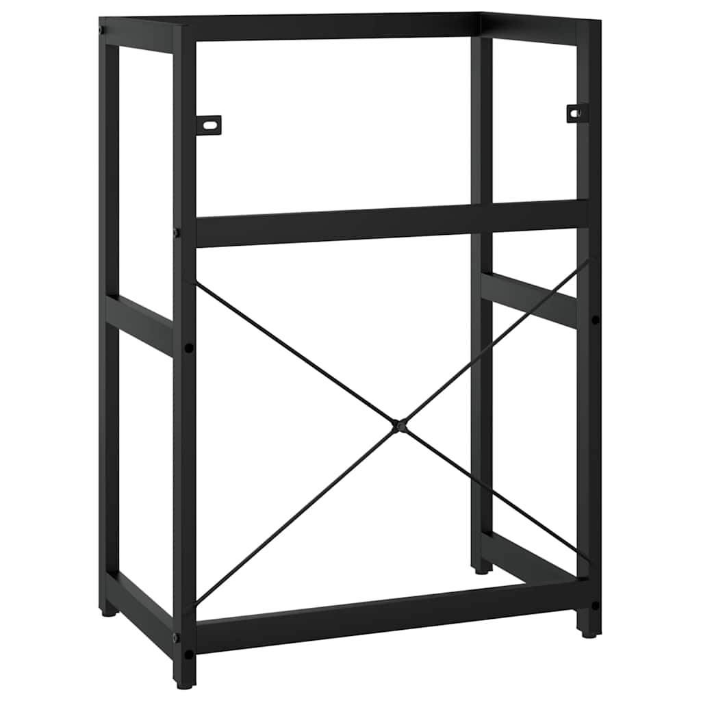 338500 vidaXL Bathroom Washbasin Frame Black 59x38x83 cm Iron