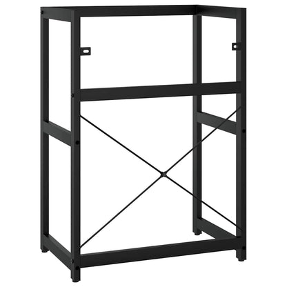 338500 vidaXL Bathroom Washbasin Frame Black 59x38x83 cm Iron